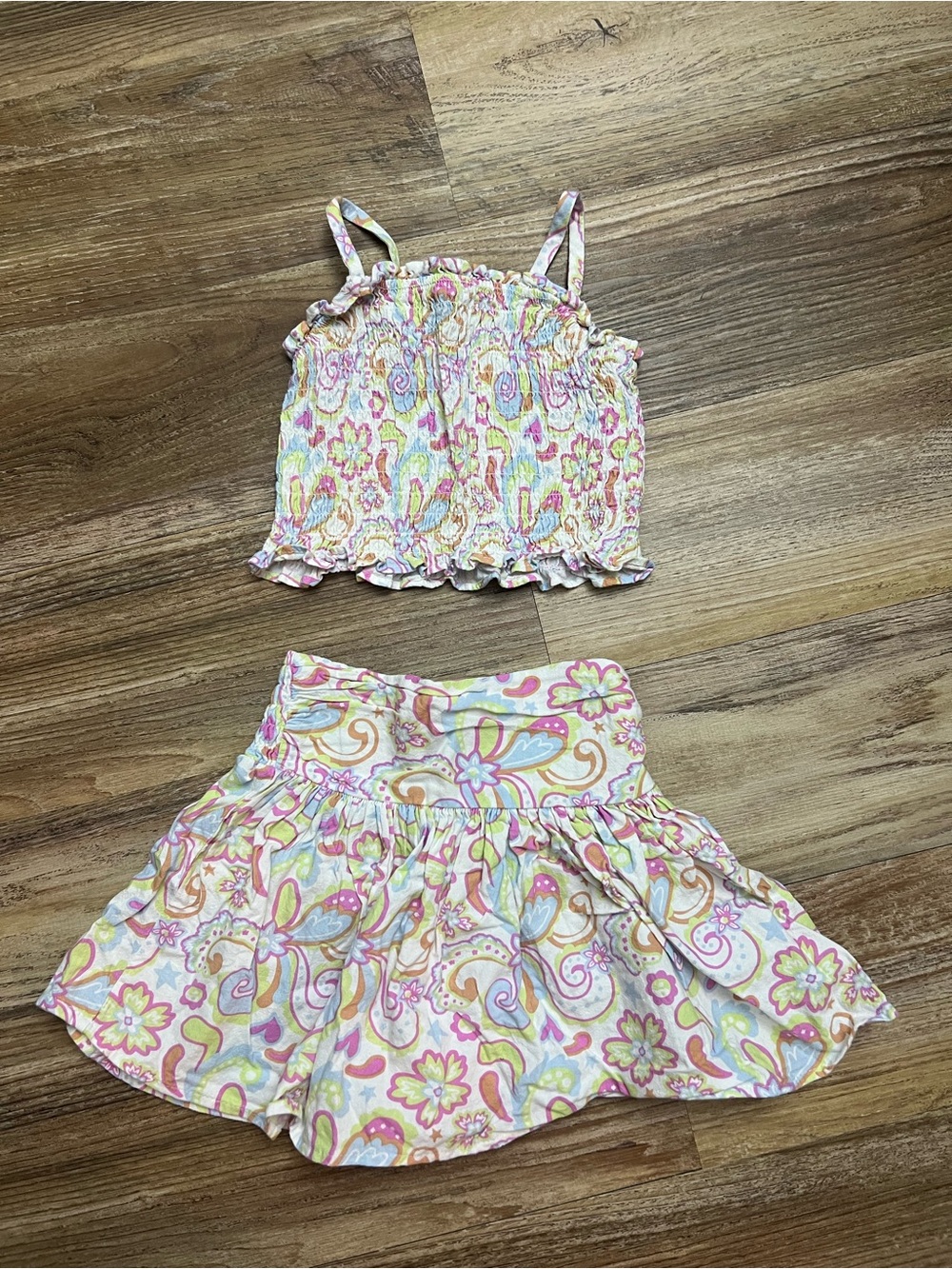 Seed Heritage Pastel Paisley Tank & Skirt Set
